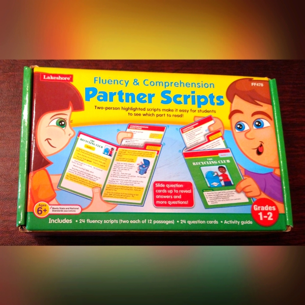 Lakeshore Learning Fluency and Comprehension Partner Scripts, Grade 1-2